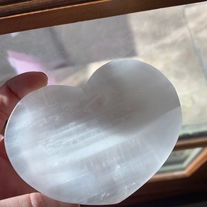 White Heart Shaped Ring/ Jewelry holder